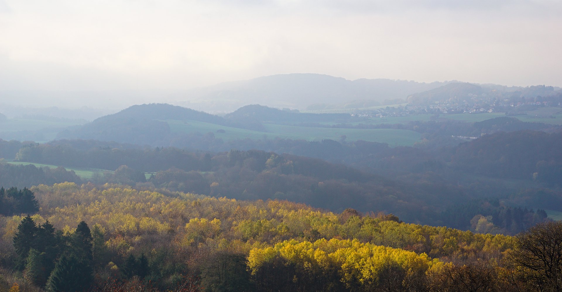 Aufnahme der Mittelgebirgslandschaft des Sankt Wendeler Landes